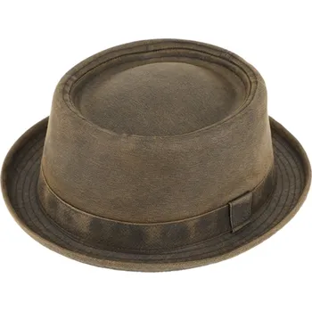 Klobouk Fiebig - Headwear since 1903 Bavlněný klobouk porkpie - Fiebig - vintage washed cotton - vintage sepraná bavlna Velikost: 61 cm (XL)