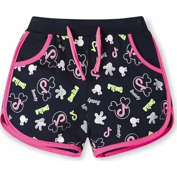 Dívčí kraťasy velikostní řada:116-146-Dívčí šortky KUGO - tm.modrá barva