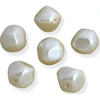 Korálek Korálky voskované nugety krémové 8mm - 20 ks