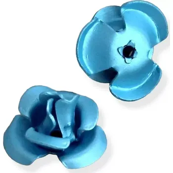 Materiál na výrobu šperku Korálek kovová růžička R4 - 10 ks