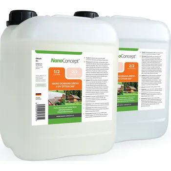 Lak na dřevo NanoConcept Nano ochrana dřeva s UV štítem 360º 5000 ml