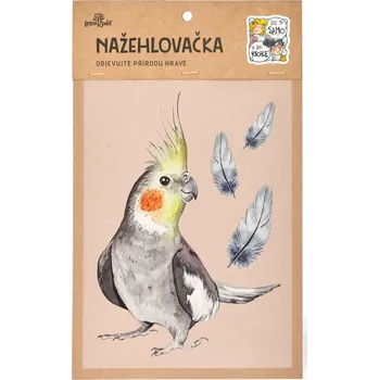 Textilní nažehlovací páska Lesní svět Nažehlovačka M 081 - Korela chocholatá