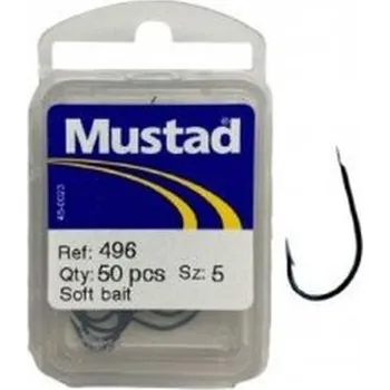Rybářský háček MUSTAD 496 Hooks 50ks VELIKOST: 5