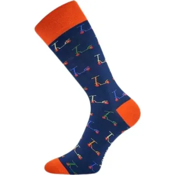Pánské ponožky Pánské, dámské ponožky Woodoo tm.modré koloběžky Fuski Boma (Pánské, dámské klasické ponožky)