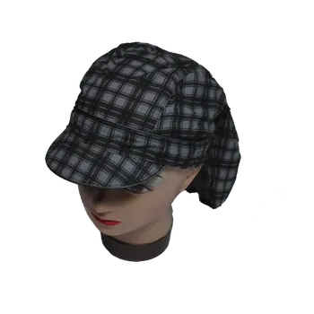 Čepice vel.54-Chlapecký letní pirát s kšiltem Rockino - šedo-černá barva