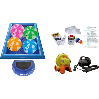 Bazén Sada bazén 7x6 + 4x Aquazorbing vodní koule | Česká certifikace | Technická dokumentace | Nafukovací bazén a vodní koule komplet set