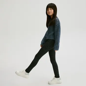 Dívčí kalhoty Reserved - Sada 2 legín s vysokým podílem bavlny - černý - 828CY-99X - 828CY-99X-116