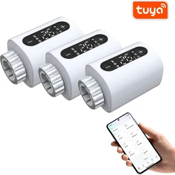 Hlavice pro radiátor SET 3 x BOT Chytrá WiFi termostatická hlavice TH4 Tuya