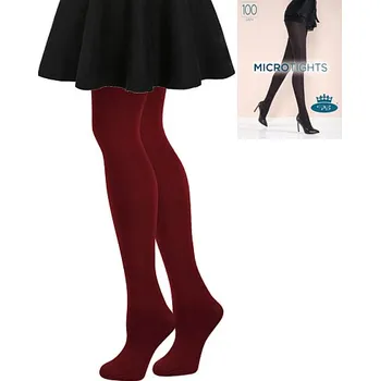 Dámské punčochy Fuski Boma Voxx Dámské punčochové kalhoty s mikrovláknem vínové M