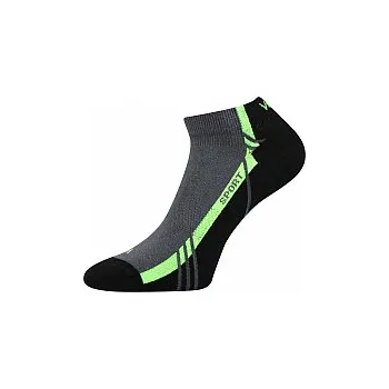 Dámské ponožky Dámské - Pánské- Pinas - sportovní kotníčkové ponožky Voxx - tm.šedá barva (-lem ponožek sahá pod kotník)