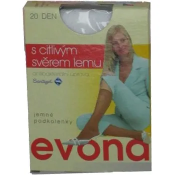 Dámské ponožky Dámské silonové podkolenky PRIMA EVONA s citlivým svěrem lemu