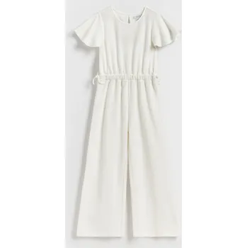 Dívčí šaty Reserved - Overal ze strukturované látky - bílá - 901GT-00X - 901GT-00X-158