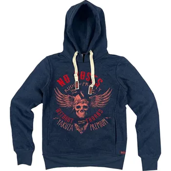 Dámská mikina Dámská dlouhá mikina Yakuza Premium Selection 3837 modrá s kapucí Velikost: M