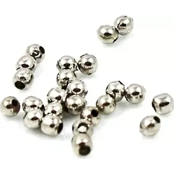 Materiál na výrobu šperku Korálek kovový kulička 2mm platinová úprava - 100 ks