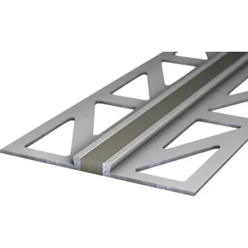 Stavební profil Dilatační profil hliníkový přírodní šedý 50 x 4 mm, 2,5 m