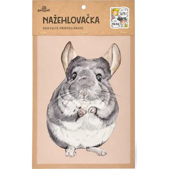 Textilní nažehlovací páska Lesní svět Nažehlovačka M 076 - Činčila