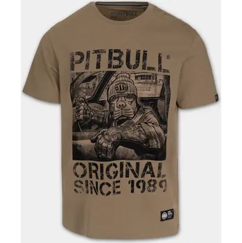 Oblečení a móda PitBull West Coast Triko Drive 170 - pískové - PWC_DRIVE_DARKS Velikosti: L