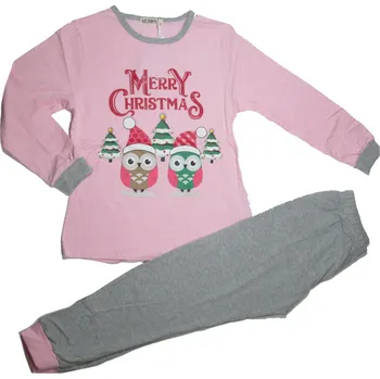 Dívčí pyžamo Sezon M2117 Dívčí pyžamo růžová/šedá