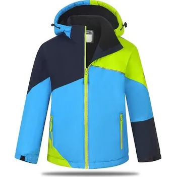 Chlapecká bunda KUGO PB7351 Dětská zimní bunda modrá 100