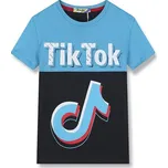 KUGO LC5967 Chlapecké tričko tyrkys/tm.modrá