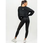 Crop Mikina Gym Spirit Black - NEBBIA Velikost: XS, Barva: černá