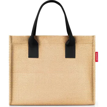 Kabelka Stylová kabelka Reisenthel Daily Shopper Raffia black písková