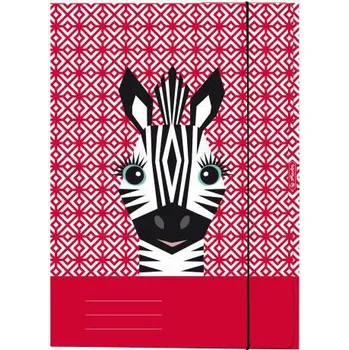 Herlitz Desky s gumou A4, Zebra, Cute animals