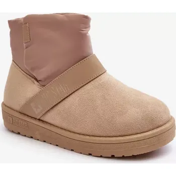 Dívčí sněhule Béžové zateplené sněhule Big Star na platformě Velikost: 37