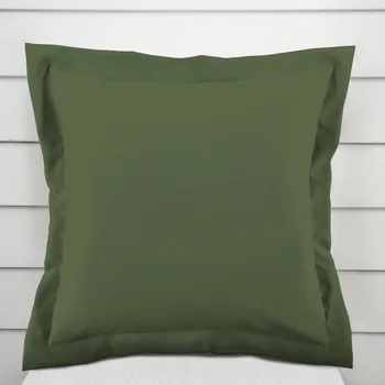 Povlak na polštářek Dekorační povlak na polštář s lemem Rongo RG-081 Tmavý olivově zelený 40 x 40 cm