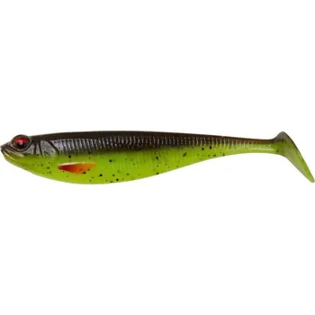 Umělá nástraha DAM Effzett Gumová Nástraha Shadster 20cm 77g Motoroil Chartreuse UV