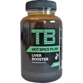 Nástraha TB BAITS Liver Booster Hot Spice Plum 250ml