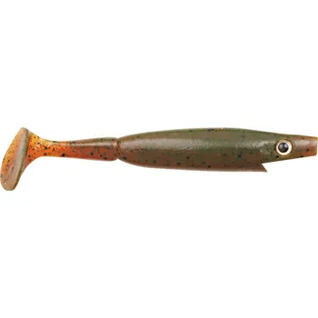 Umělá nástraha STRIKE PRO Gumová Nástraha Piglet Shad 8,5cm Motor Oil Pepper