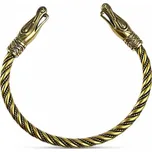 Drakkaria - splétárna URNES STYL vikinský mosazný náramek