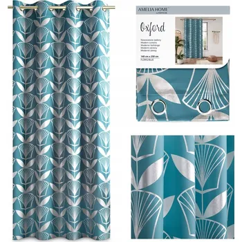 Obraz Závěs polozatemňovací s kroužky 140 cm x 250 cm