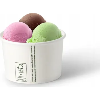 Jednorázové nádobí Kelímky na jedno použití bílé papírové ekologické bez SUP bio 270 ml 50 ks