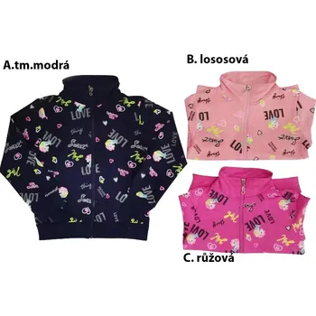 Dívčí vesta SEZON L6001 Dívčí mikina velikostní řada:98-128
