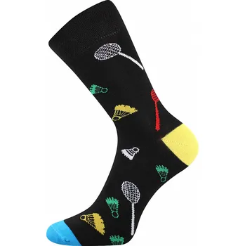 Dámské ponožky Dámské - pánské- trendy ponožky Woodoo - Fuski Boma - bedminton