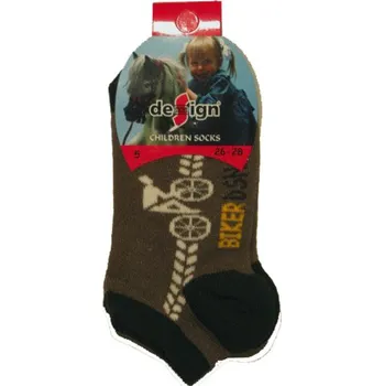 Chl. kotníčkové ponožky sportovní Design Socks -sv. hnědá barva
