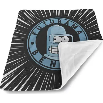 deka Sablio Dětská deka pro miminko Futurama Bender Vesmír - 80x100 cm