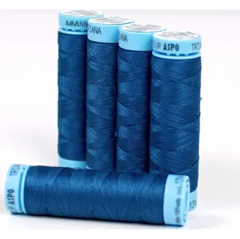 Nit Snový svět Bavlněná nit francouzská modrá (1316) 100 metrů