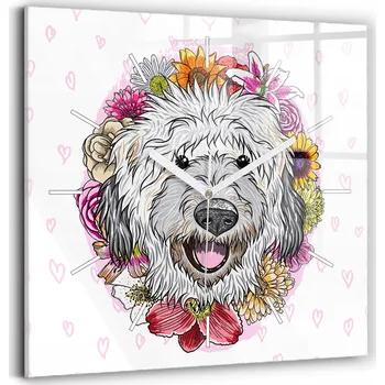 Hodiny Nástěnné hodiny Wallfluent bílé 30 cm