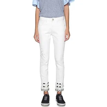 Dámské džíny Jeansy Desigual Denim Luna jeans white velikost 28