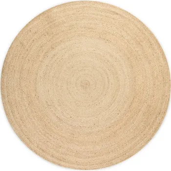 Koberec Kusový koberec Jute Braided 106007 Ivory 200x200 (průměr) kruh