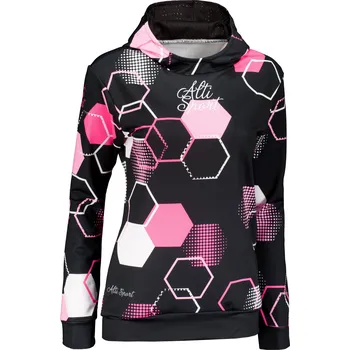 Dámská mikina Dámská funkční mikina premium ALTISPORT VOJ/ALW037MI01 ČERNORŮŽOVÁ XS