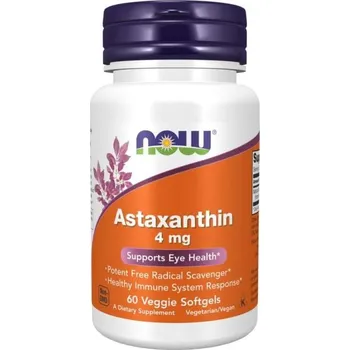Astaxanthin 4 mg - Now Foods Kapsle: 60 kaps.
