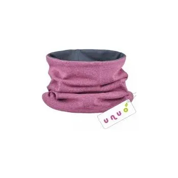 Čepice Dívčí bavlněný nákrčník - UNUO - růžový melír