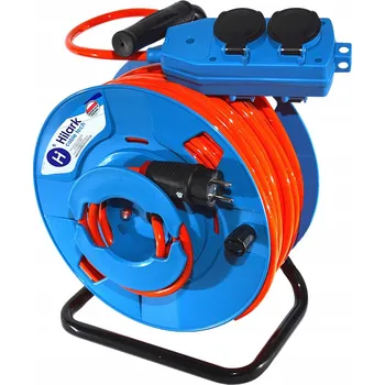 Napájecí kabel Prodlužovací Kabel bubnový, zahradní Hilark 45 m 4 ks oranžový