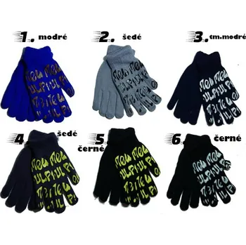 Rukavice Chlapecké PLETENÉ RUKAVICE Aura.Via Fk862 (Teenager teplejší rukavice)