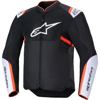 Moto bunda Bunda na motorku Alpinestars T-SPS Air V2 černo-bílo-fluo červená