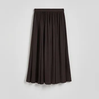 Dámská sukně Reserved - Plisovaná maxi sukně - tmavě hnědá - YS109-89X - YS109-89X-S